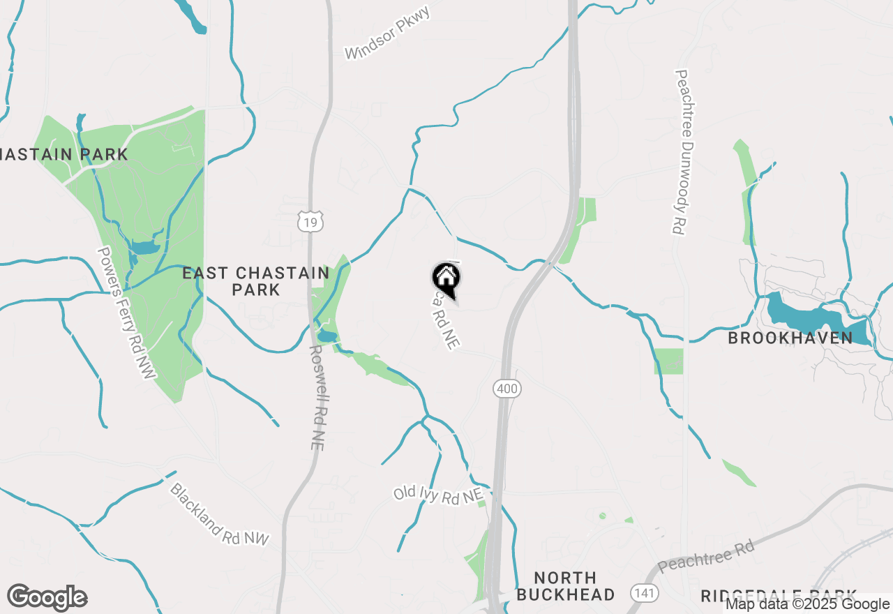 Map of 4225 Wieuca Road Ne, Atlanta, GA 30342