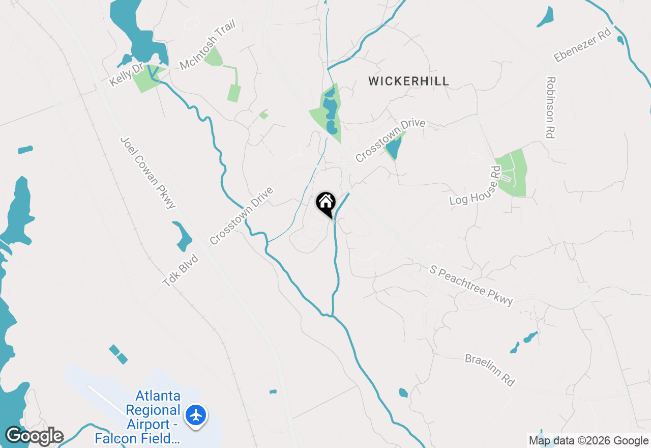 Map of 2019 Village Park Drive, Peachtree City, GA 30269