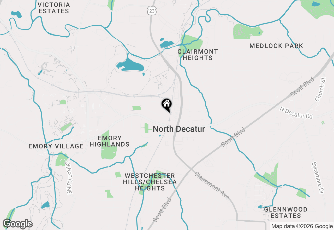 Map of 2014 Westminster Way Ne, Atlanta, GA 30307