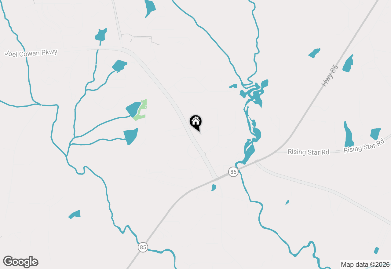 Map of (Address confidential), Fayetteville, Georgia 30215