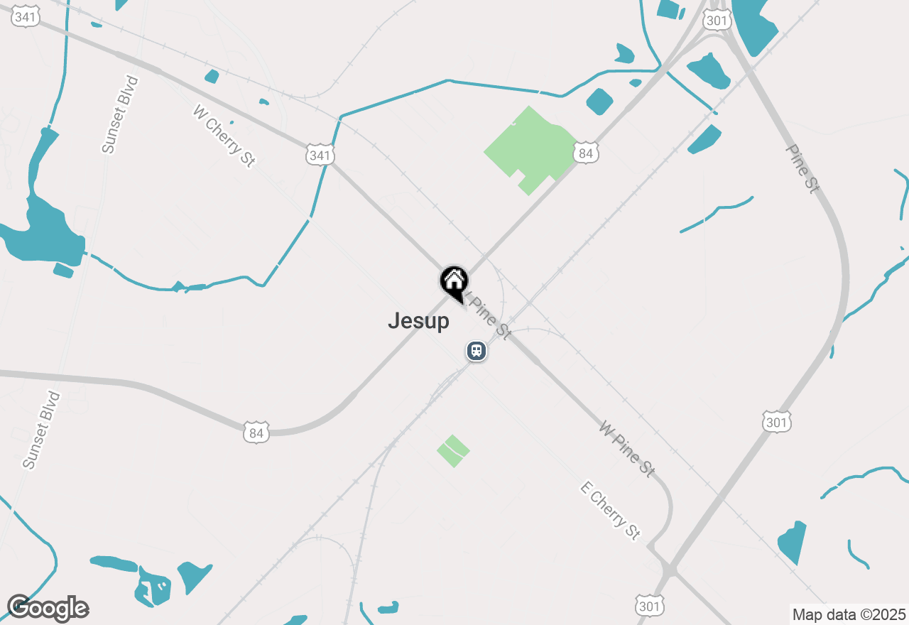 Map of 246 West Walnut Street, Jesup, GA 31545