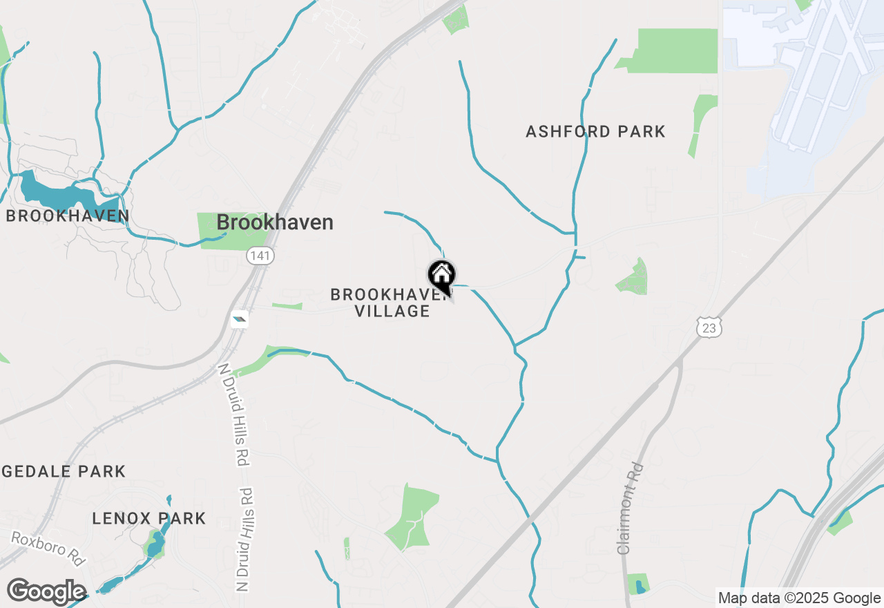 Map of 2544 Thompson Road Ne, Brookhaven, GA 30319