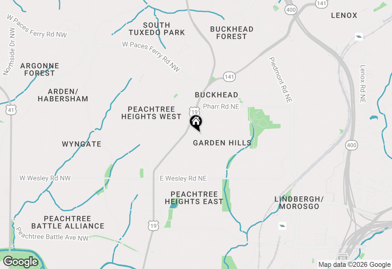 Map of 52 Delmont Drive #2, Atlanta, GA 30305