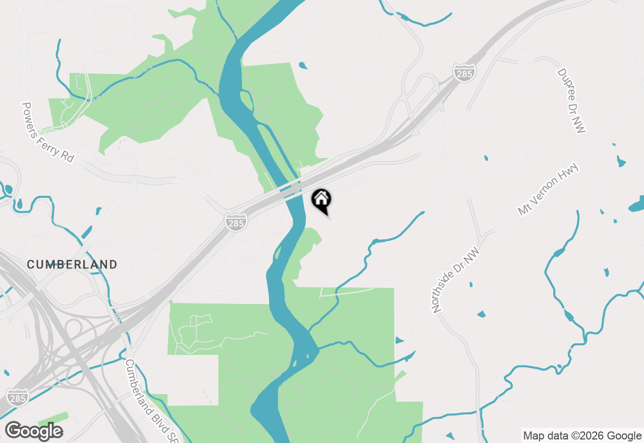 Map of 317 Riversedge Drive, Atlanta, GA 30339