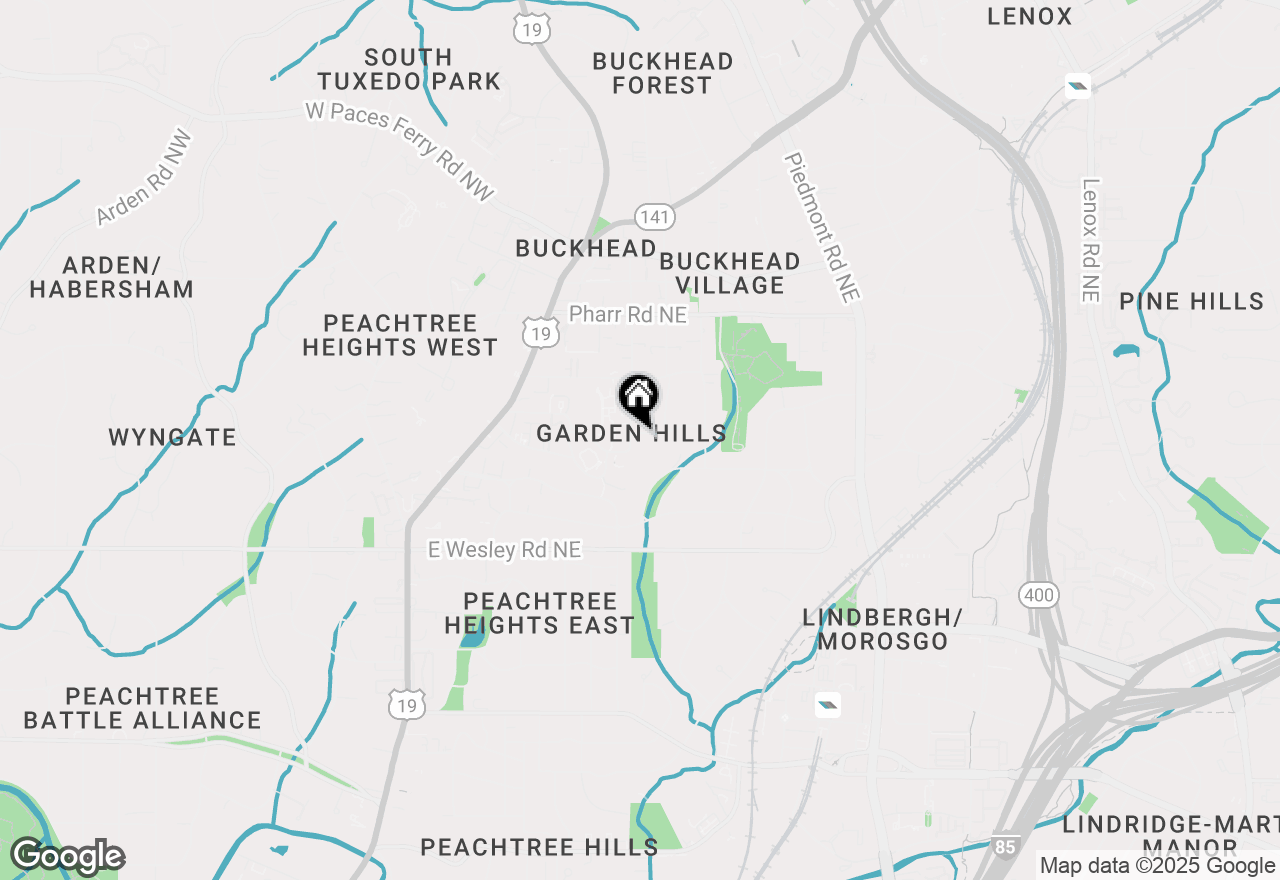 Map of 305 Delmont Drive Ne, Atlanta, GA 30305