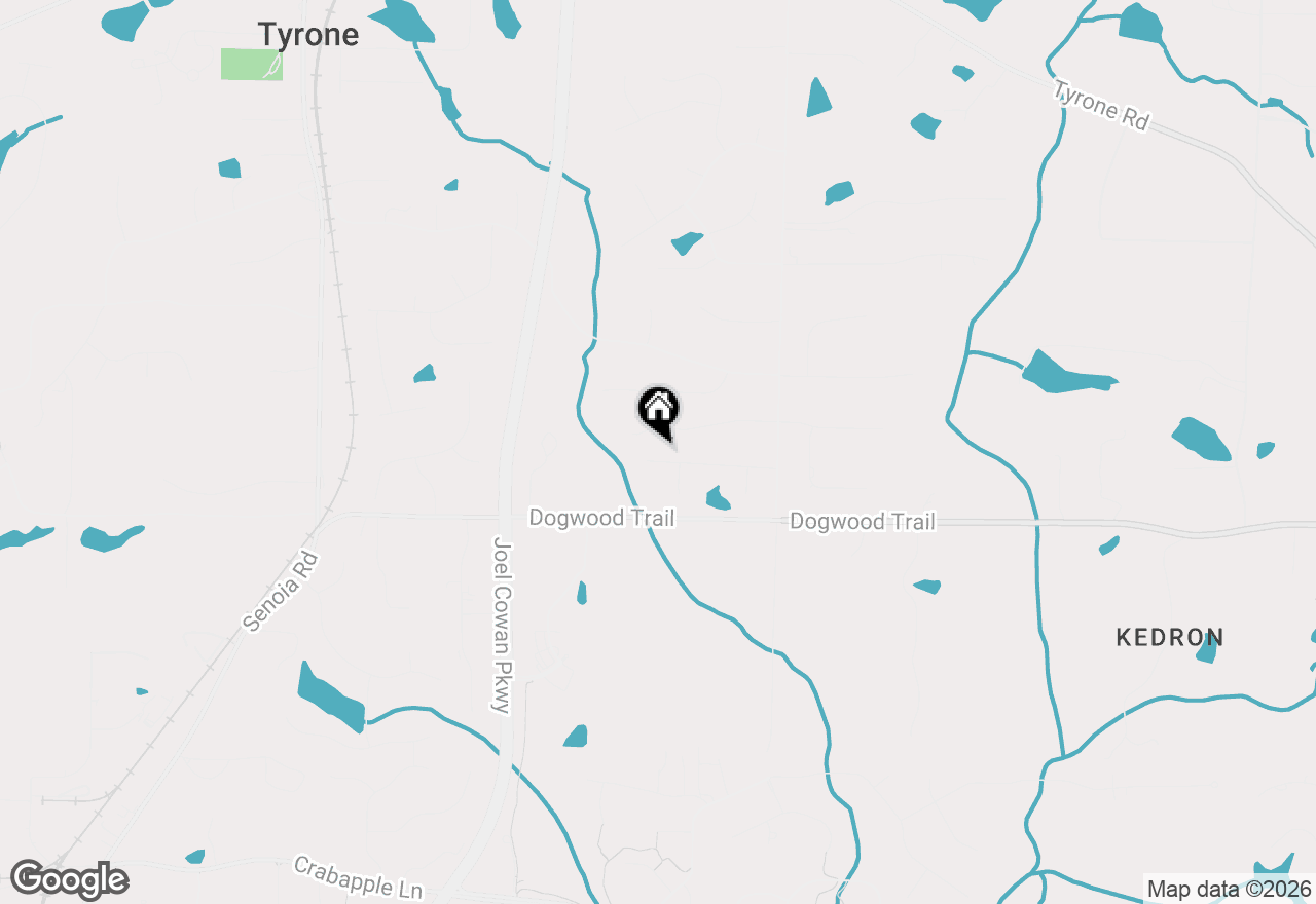 Map of 210 Brayden Drive, Tyrone, GA 30290