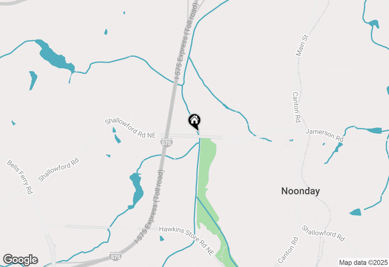 Map of 4800 Way Bridge Drive Ne, Kennesaw, GA 30144