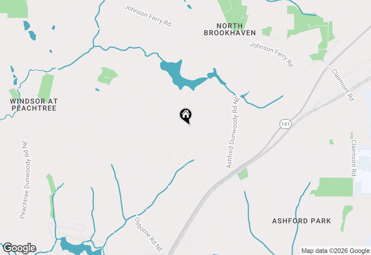 Map of 1530 Windsor Parkway Ne, Brookhaven, GA 30319