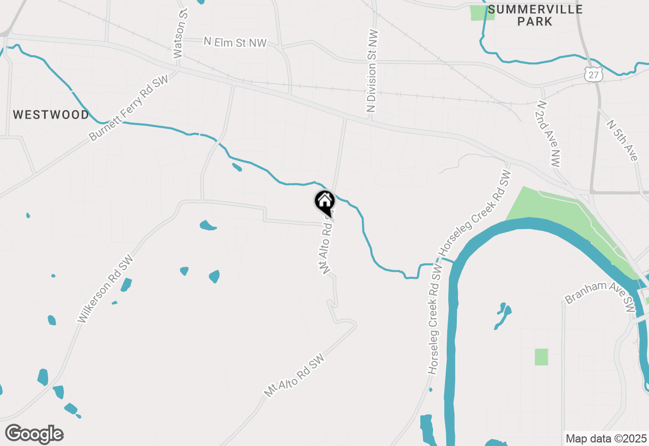 Map of 14 Mountain Brook Ridge Sw, Rome, GA 30165