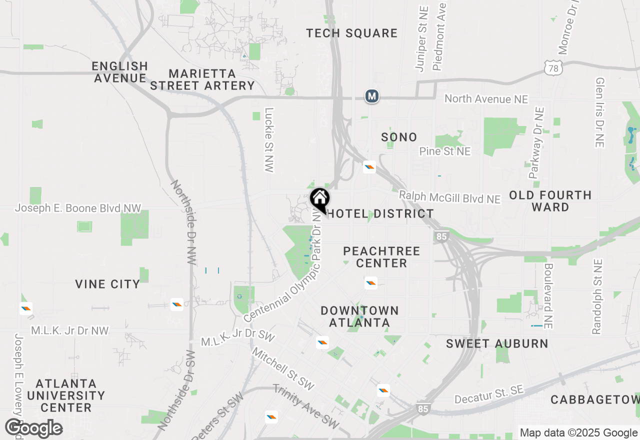 Map of 285 Centennial Olympic Park Drive Nw #809, Atlanta, GA 30313