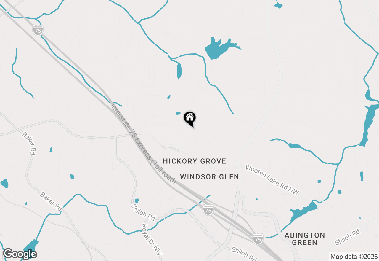 Map of 1818 Crescent Hill Drive Nw, Acworth, GA 30102