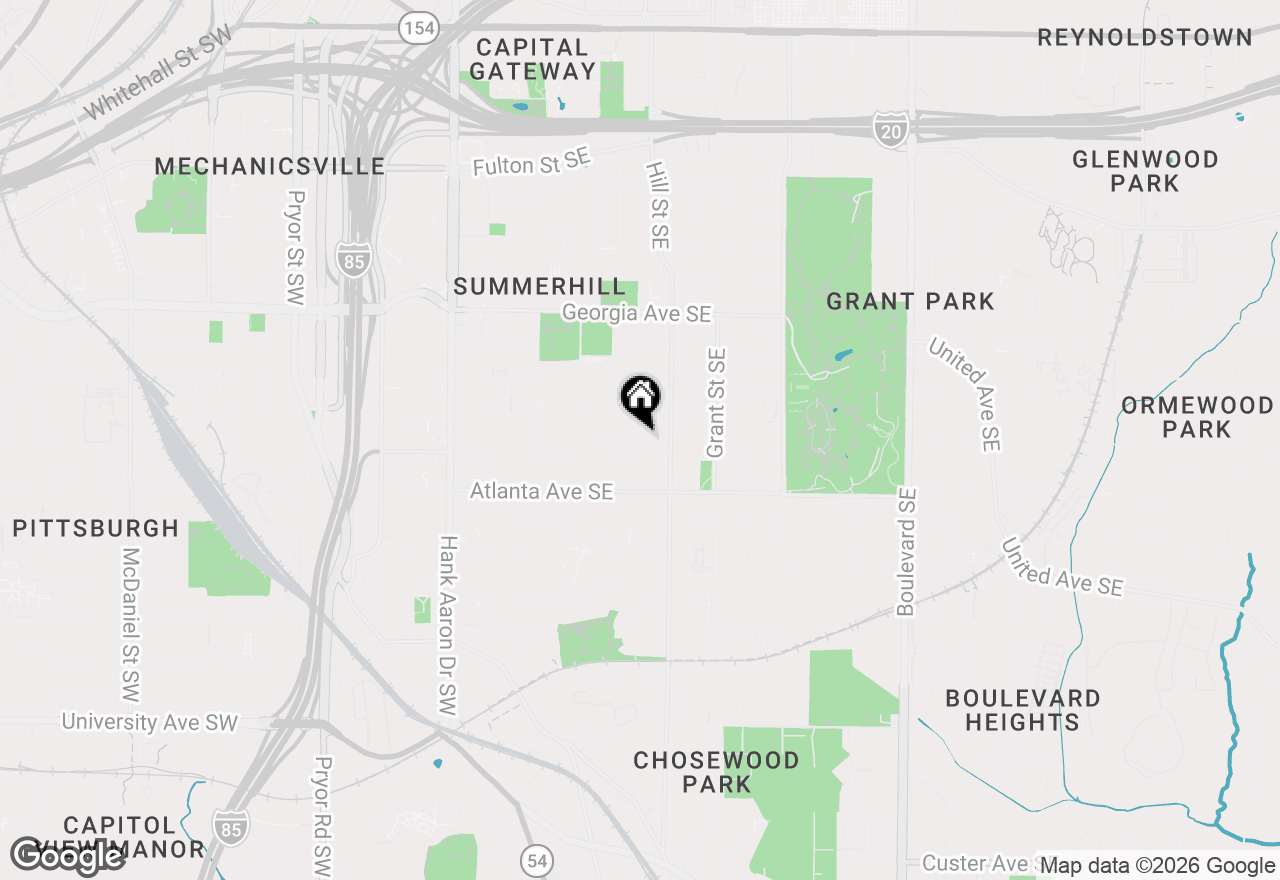 Map of 245 South Avenue Se, Atlanta, GA 30315