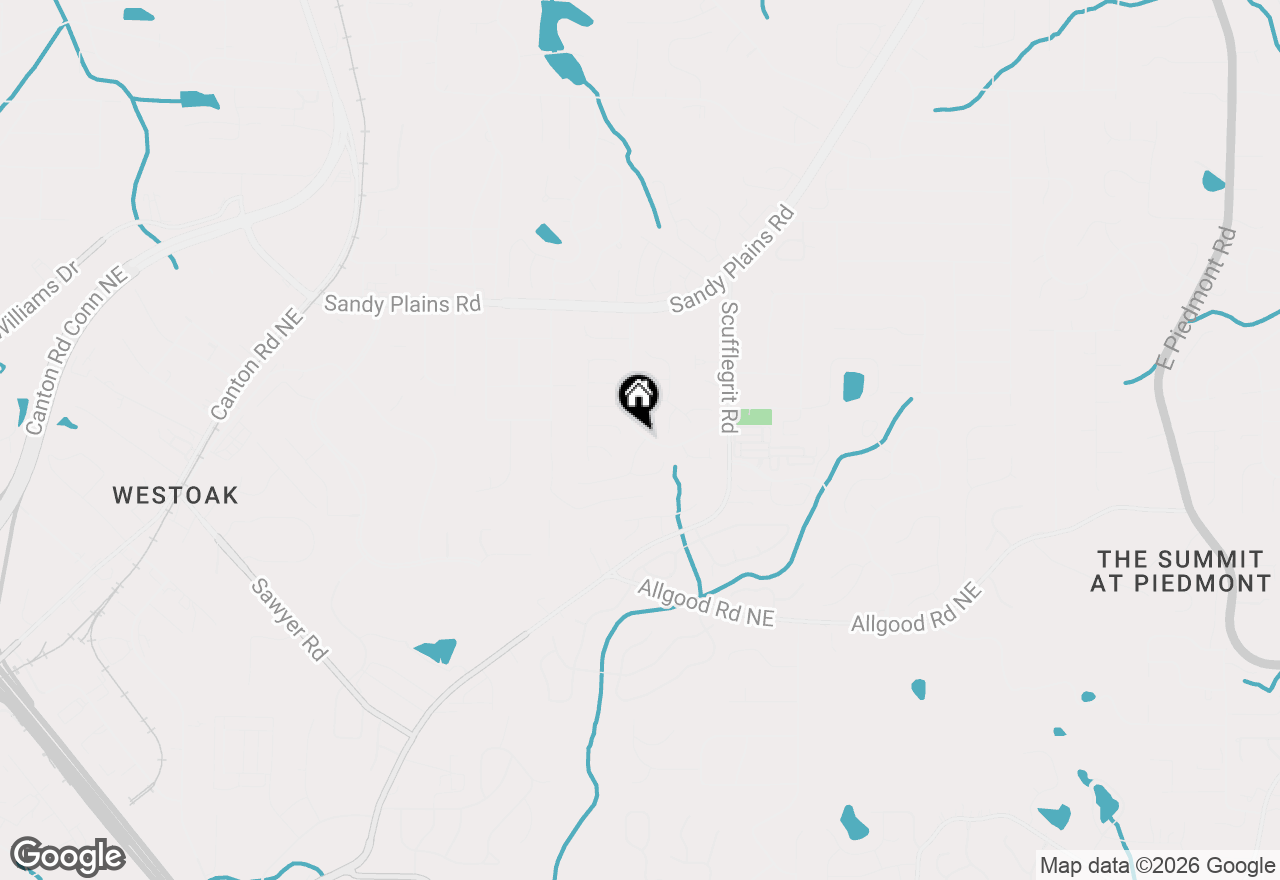 Map of 1393 Glenover Way, Marietta, GA 30062