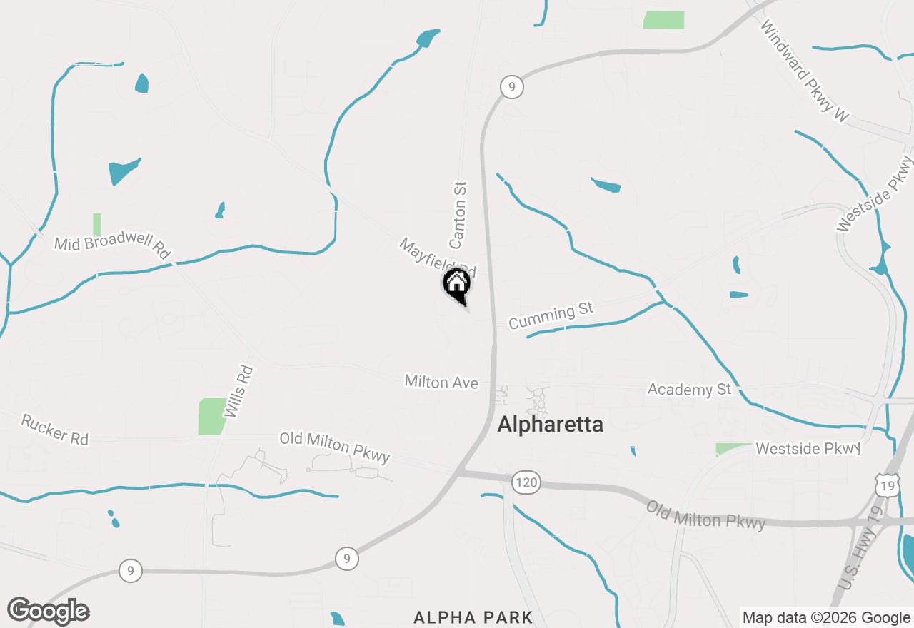 Map of 141 Canton Street, Alpharetta, GA 30009