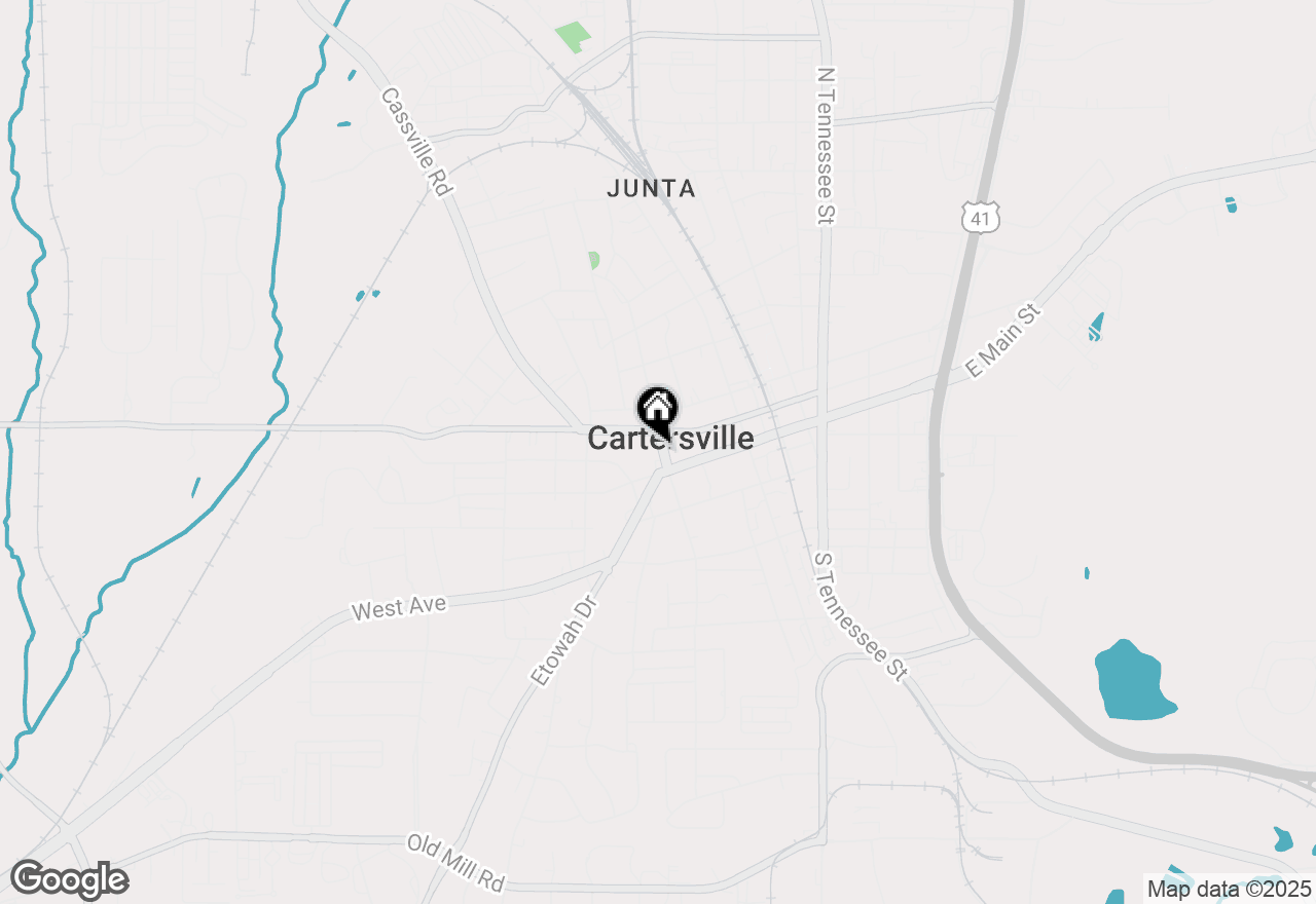 Map of 9 S Bartow Street, Cartersville, GA 30120