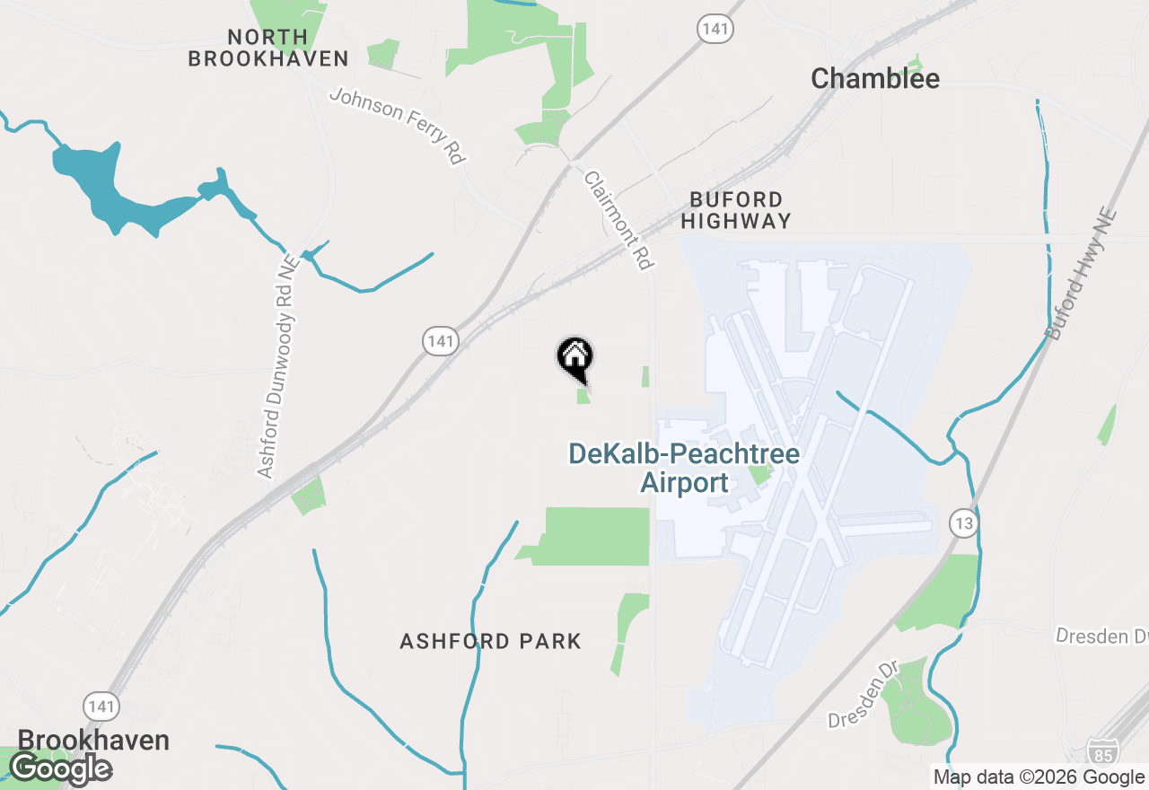 Map of 1851 Hickory Road, Atlanta, GA 30341