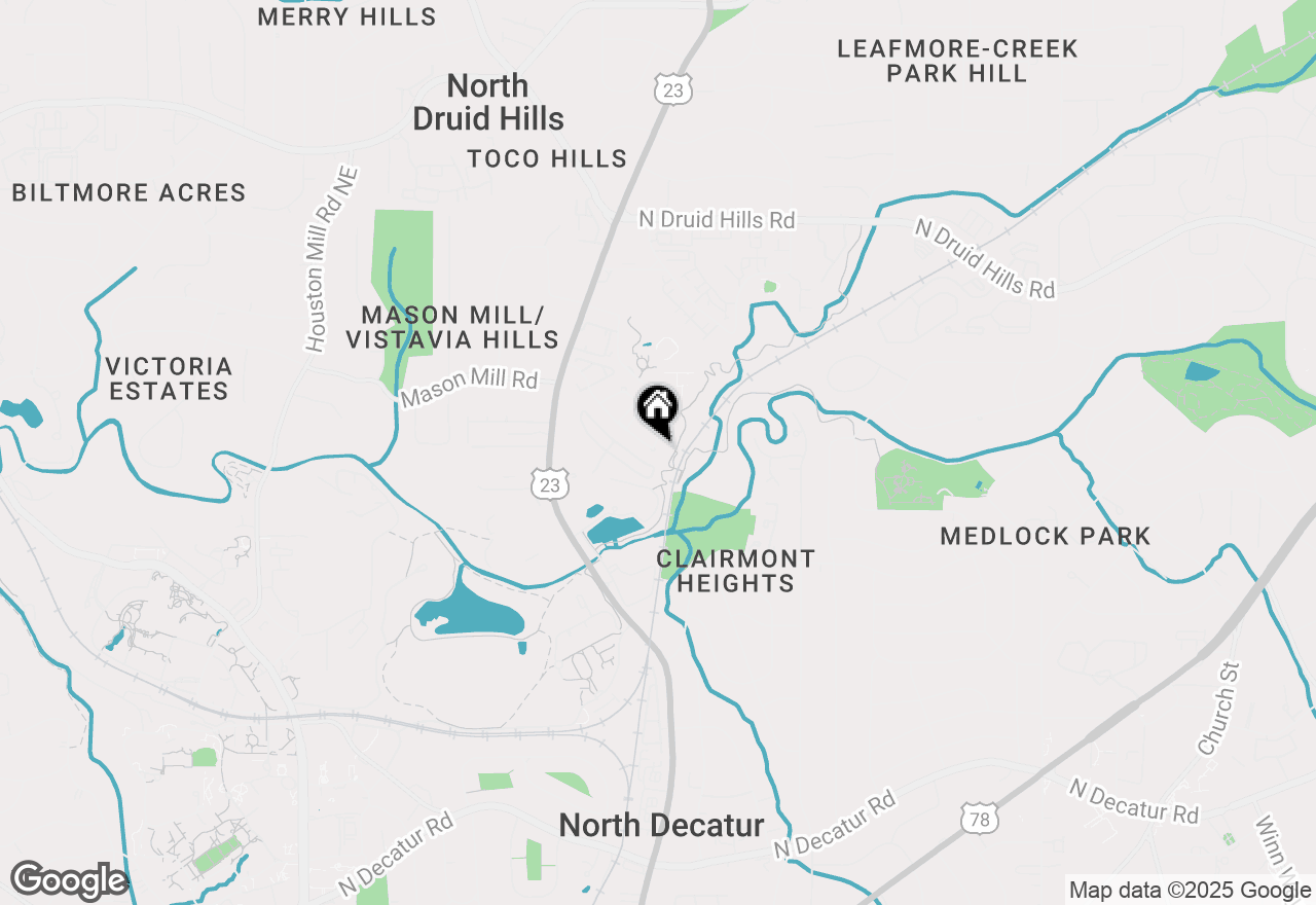 Map of 2043 Mason Mill Road, Decatur, GA 30033