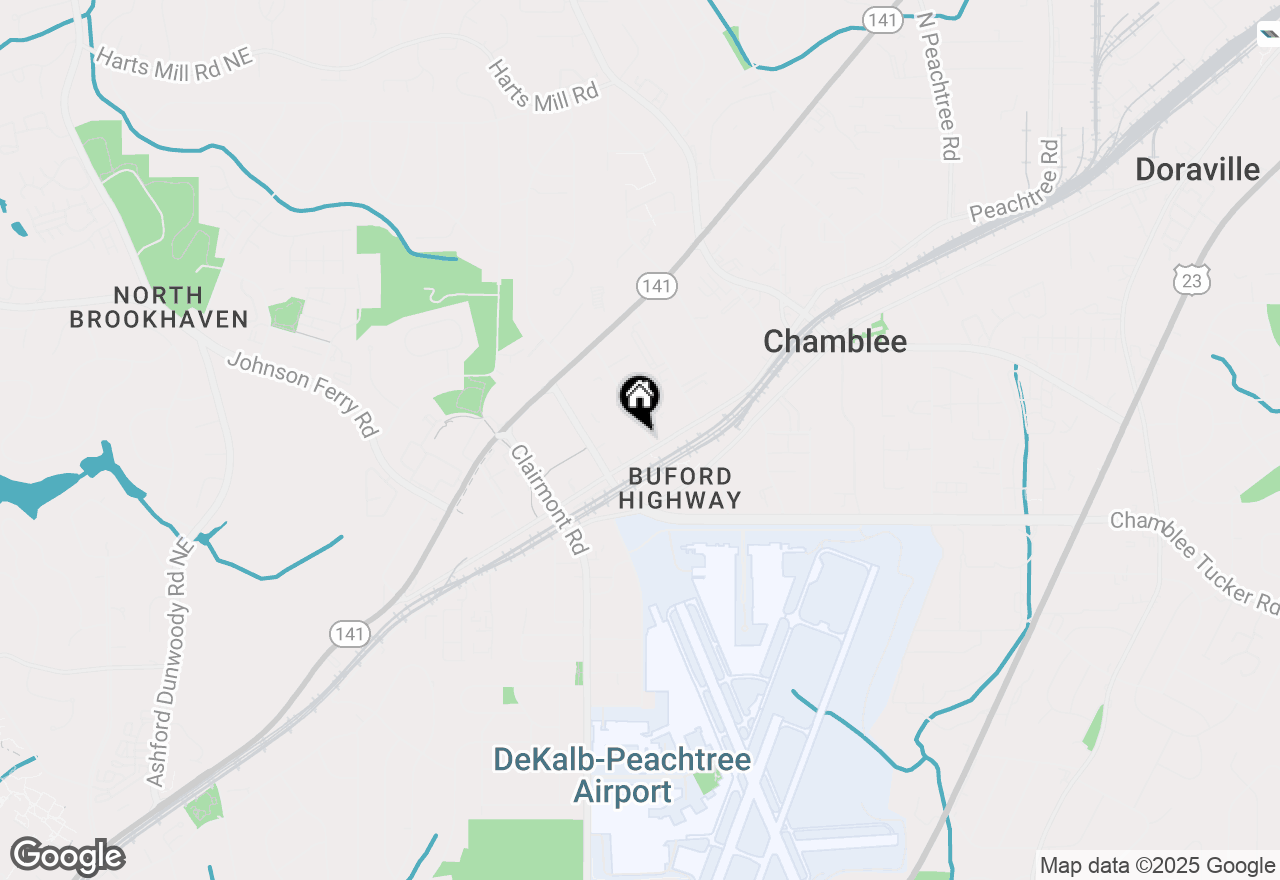 Map of 5200 Peachtree Road #1104, Atlanta, GA 30341