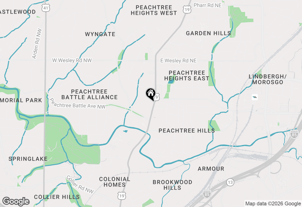 Map of 2460 Peachtree Road Ne #201, Atlanta, GA 30305