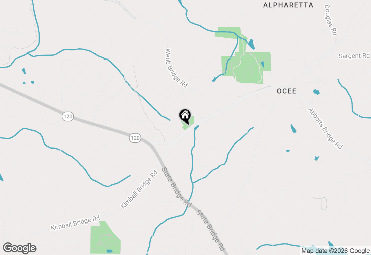 Map of 122 Prospect Place, Alpharetta, GA 30005