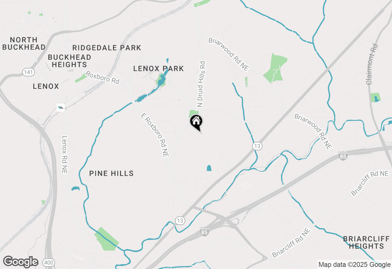 Map of 1260 Druid Knoll Drive Ne, Brookhaven, GA 30319