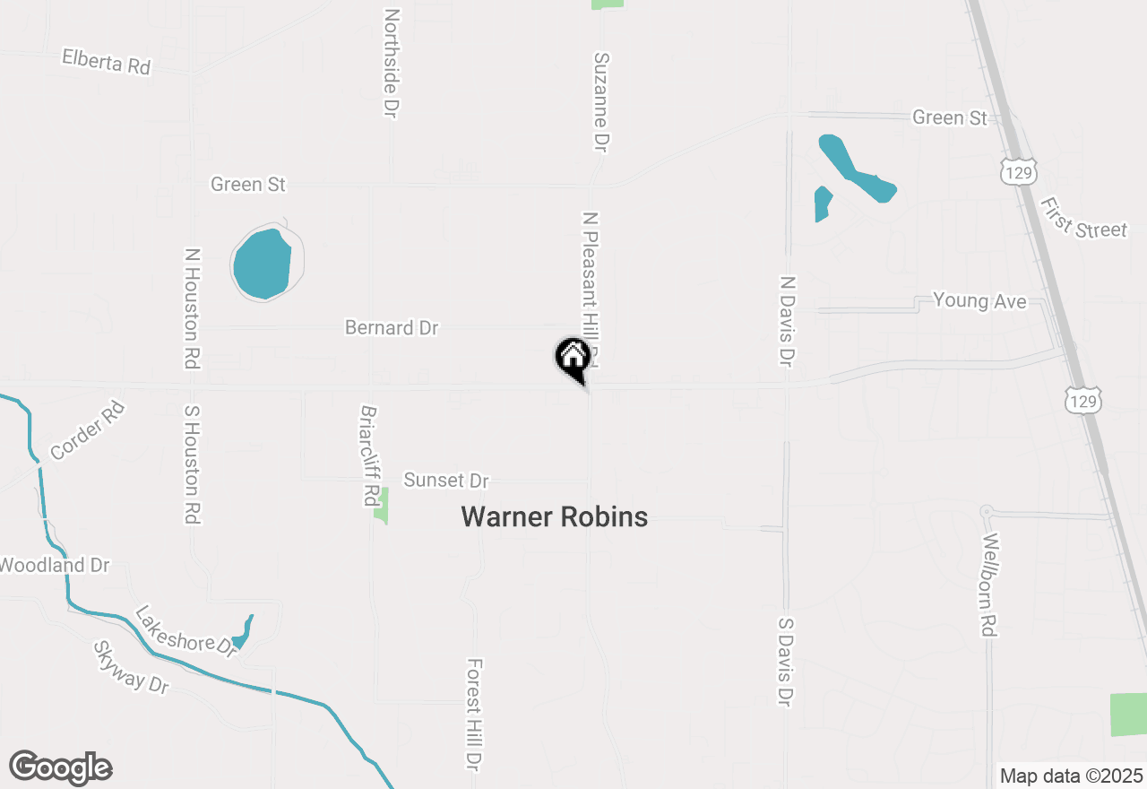 Map of 1403 Watson Boulevard, Warner Robins, GA 31093