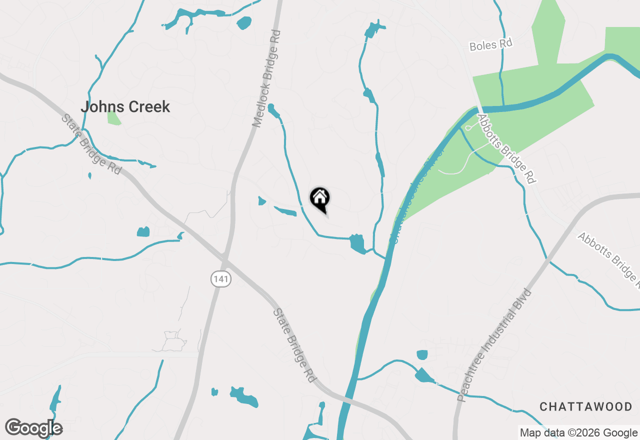Map of 3014 Castle Pines Drive, Johns Creek, GA 30097