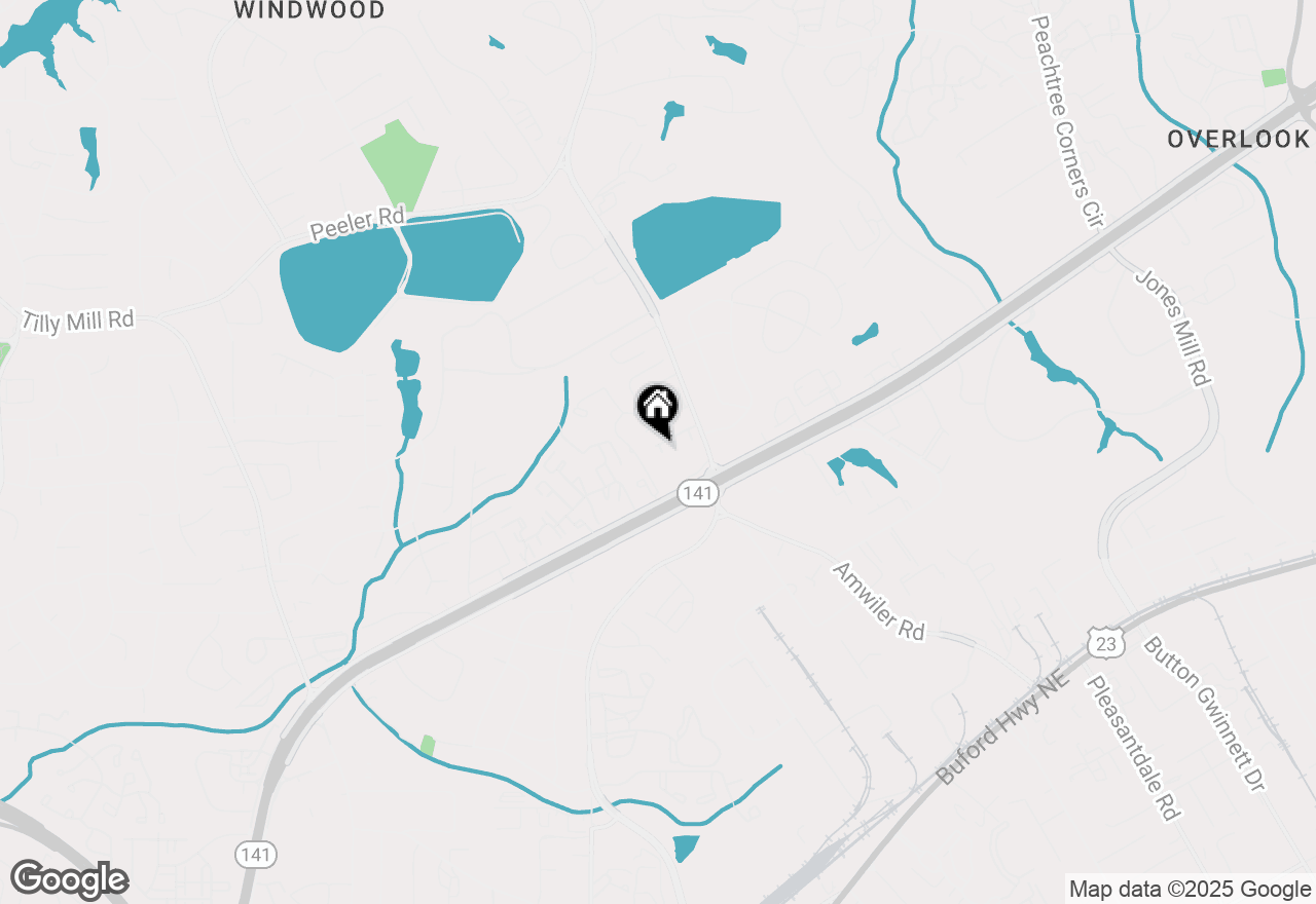 Map of 2928 Wintercrest Way, Atlanta, GA 30360