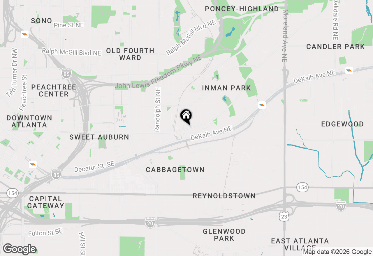 Map of 726 Edgewood Avenue Ne, Atlanta, GA 30307