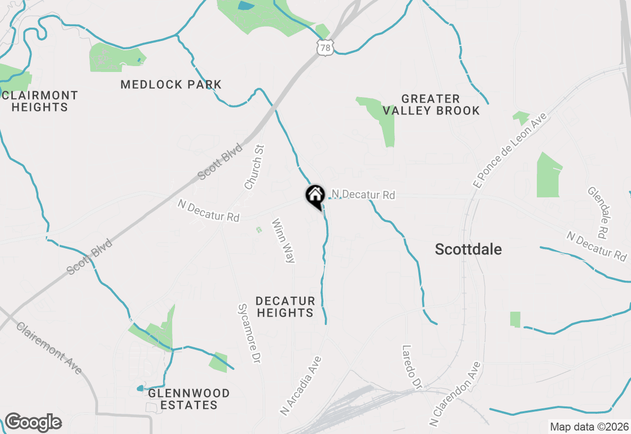 Map of 1301 Stratford Commons, Decatur, GA 30033