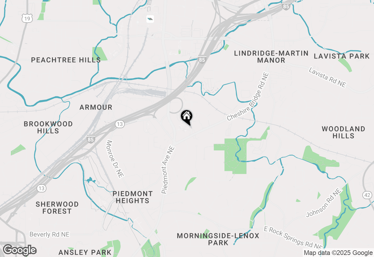 Map of 1712 Morningtide Lane Ne, Atlanta, GA 30324