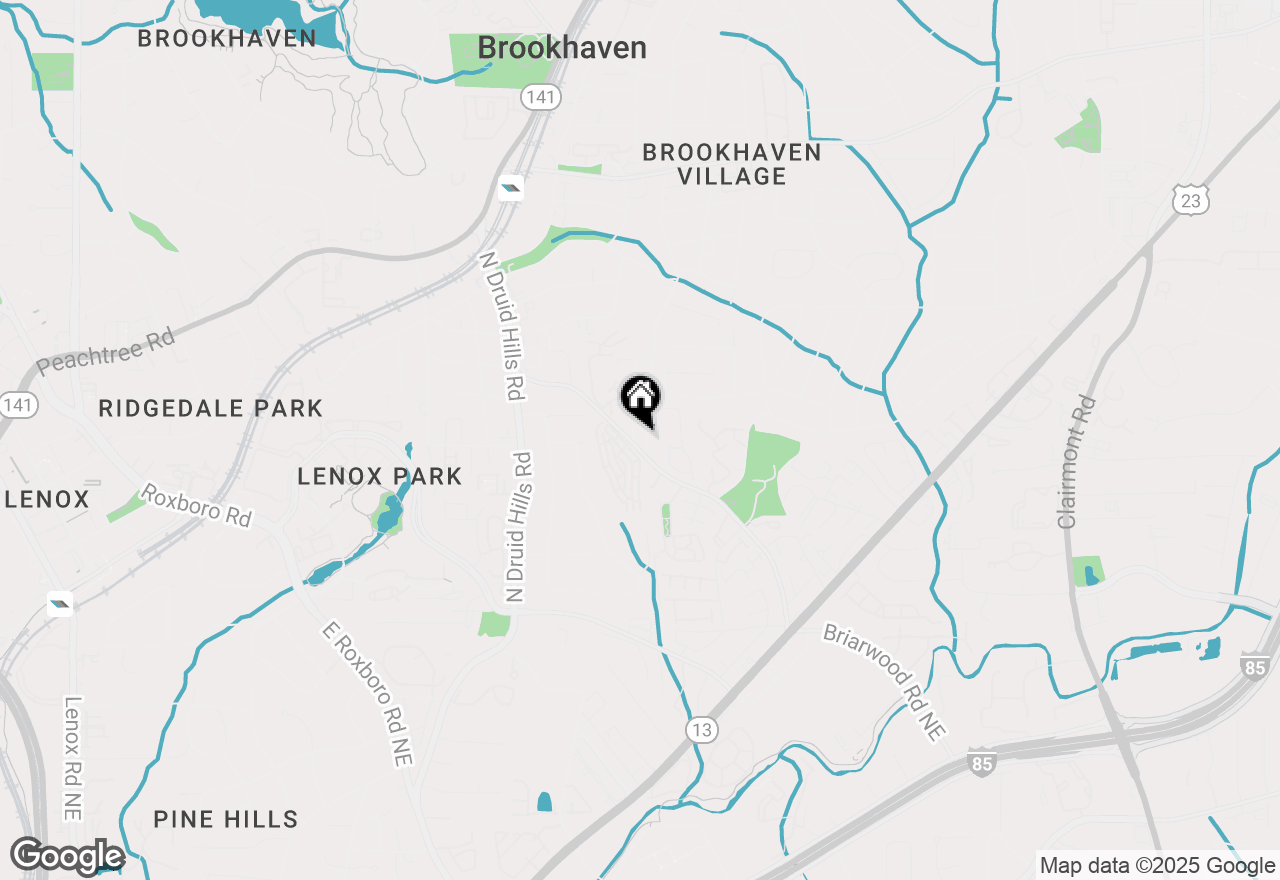 Map of 2269 Briarwood Hills Drive Ne, Brookhaven, GA 30319