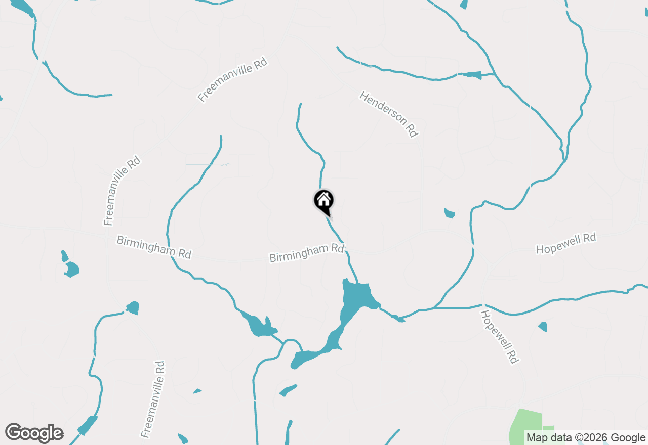 Map of 1980 Birmingham Road, Milton, GA 30004