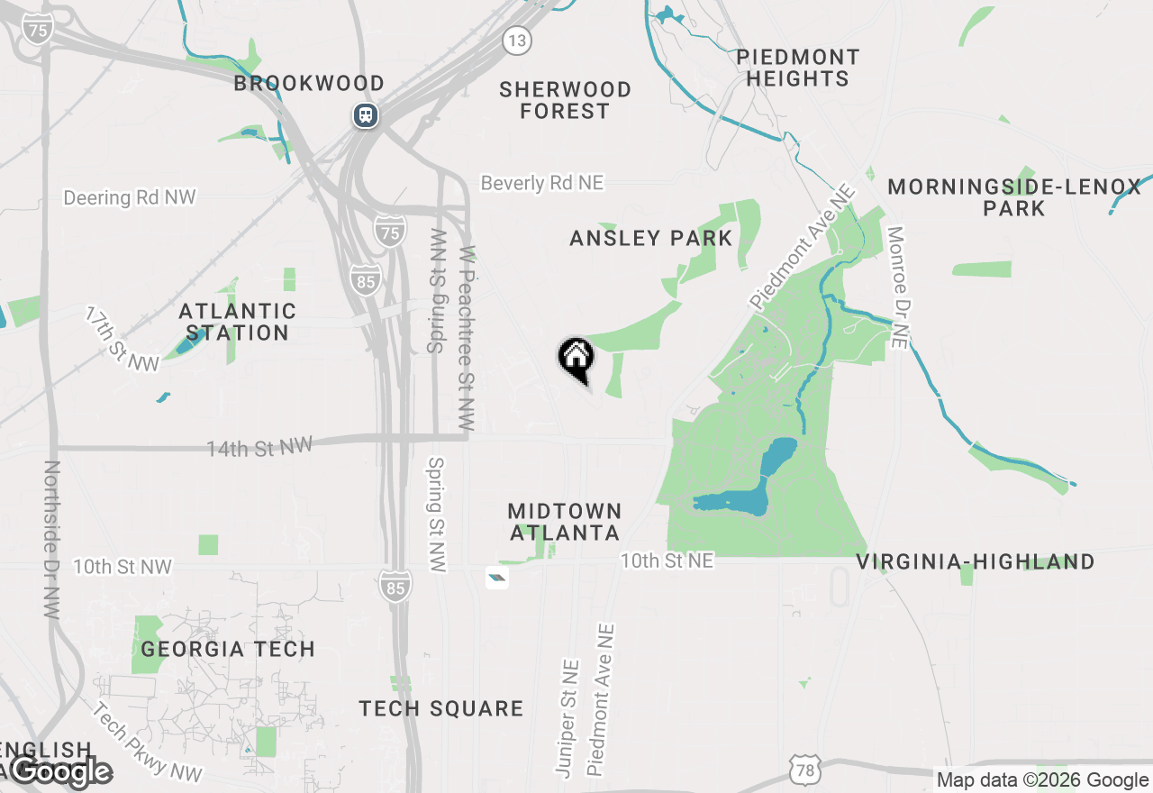 Map of 145 15th Street Ne #1430, Atlanta, GA 30309