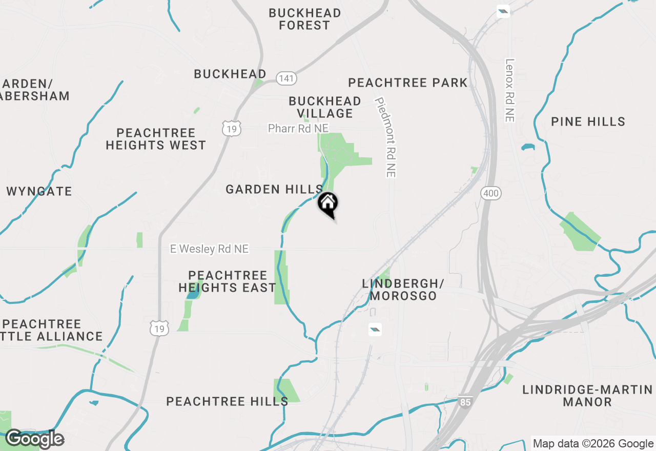 Map of 380 Pine Tree Drive Ne, Atlanta, GA 30305