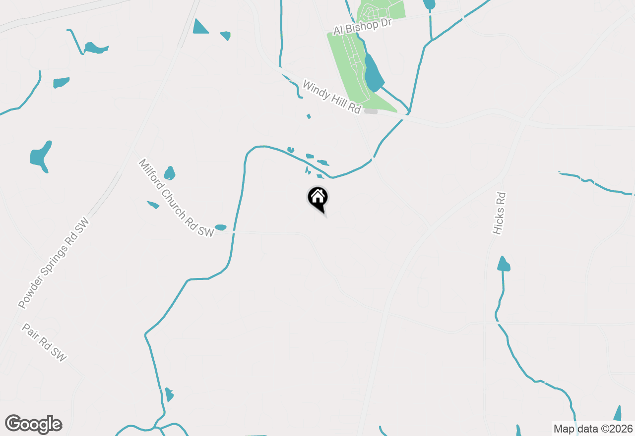 Map of 2621 Hereford Court, Marietta, GA 30008