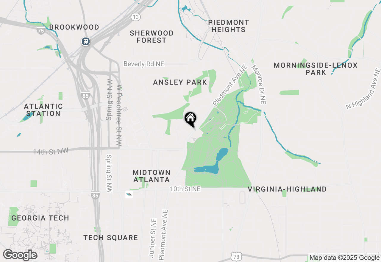 Map of 1230 Piedmont Avenue #308, Atlanta, GA 30308
