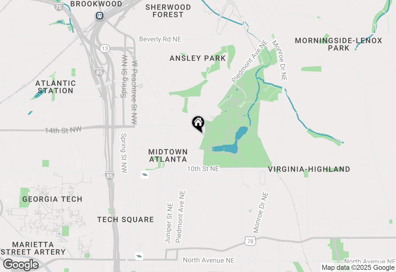 Map of 1130 Piedmont Avenue Ne #709, Atlanta, GA 30309