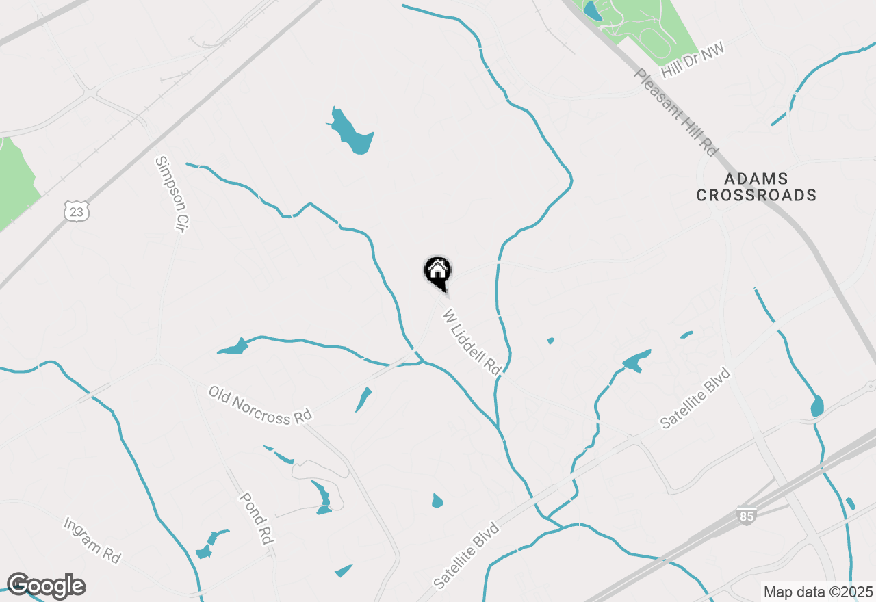 Map of 2485 West Liddell Road, Duluth, GA 30096