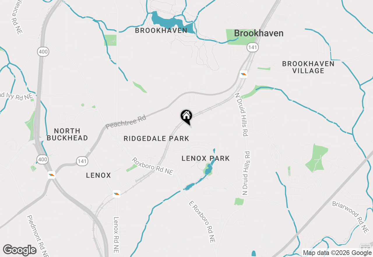 Map of 1240 Brookhaven Hideway Court Ne, Atlanta, GA 30319
