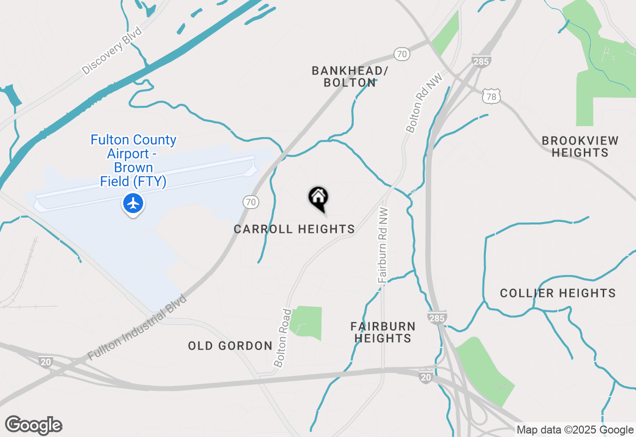 Map of 3610 Nw Bolfair Drive, Atlanta, GA 30331