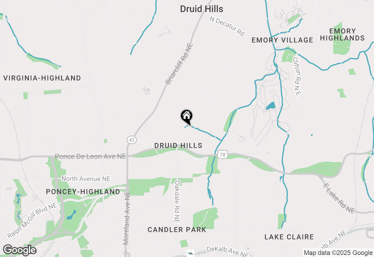 Map of 822 Oakdale Road Ne, Atlanta, GA 30307
