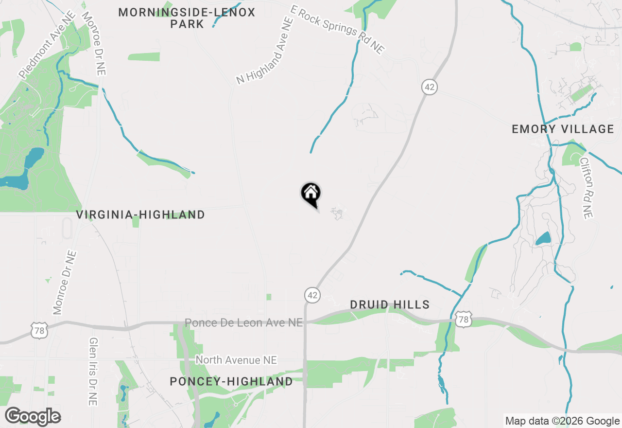 Map of 996 Rosedale Road, Atlanta, GA 30306