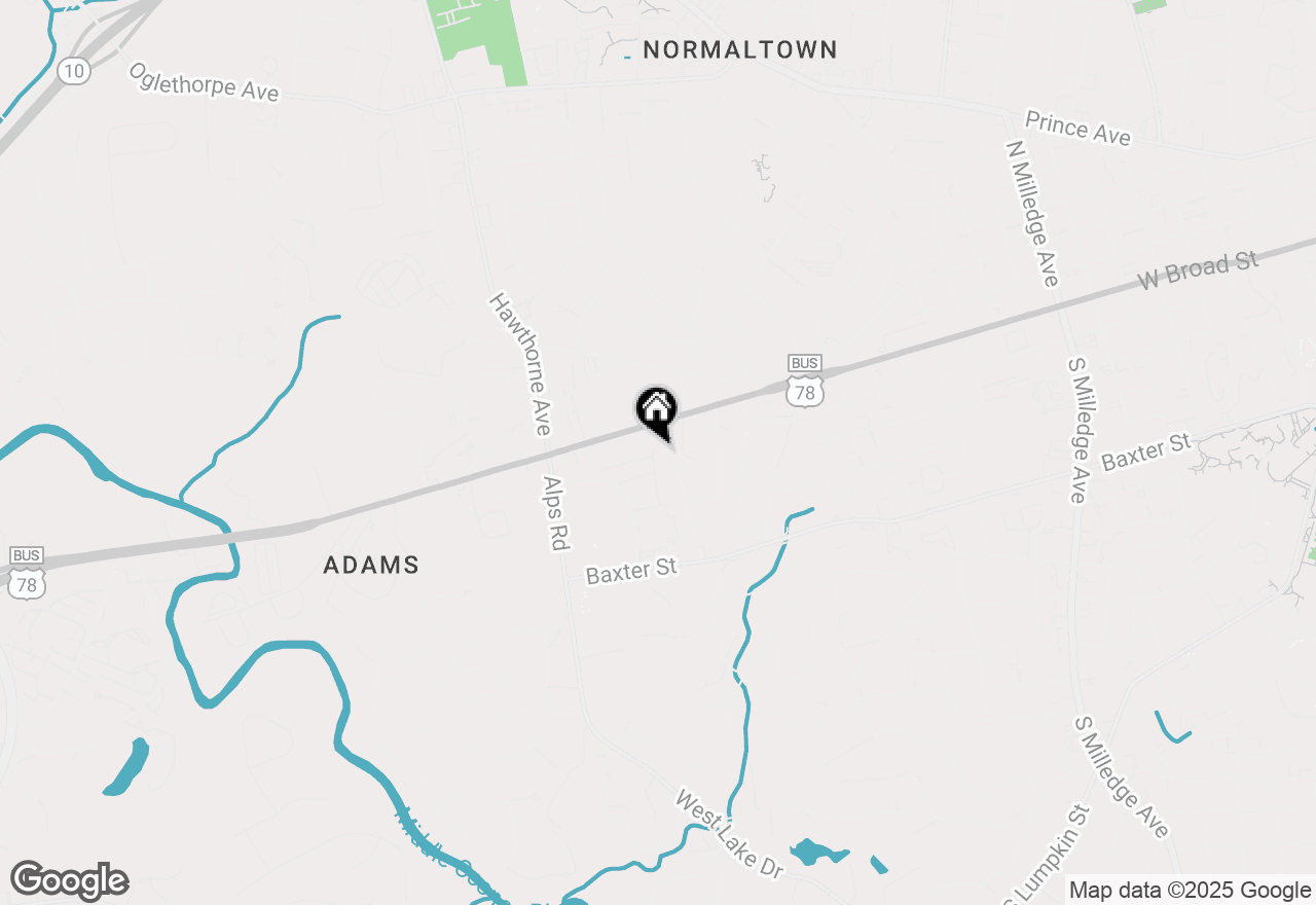 Map of 105 Magnolia Terrace, Athens, GA 30606