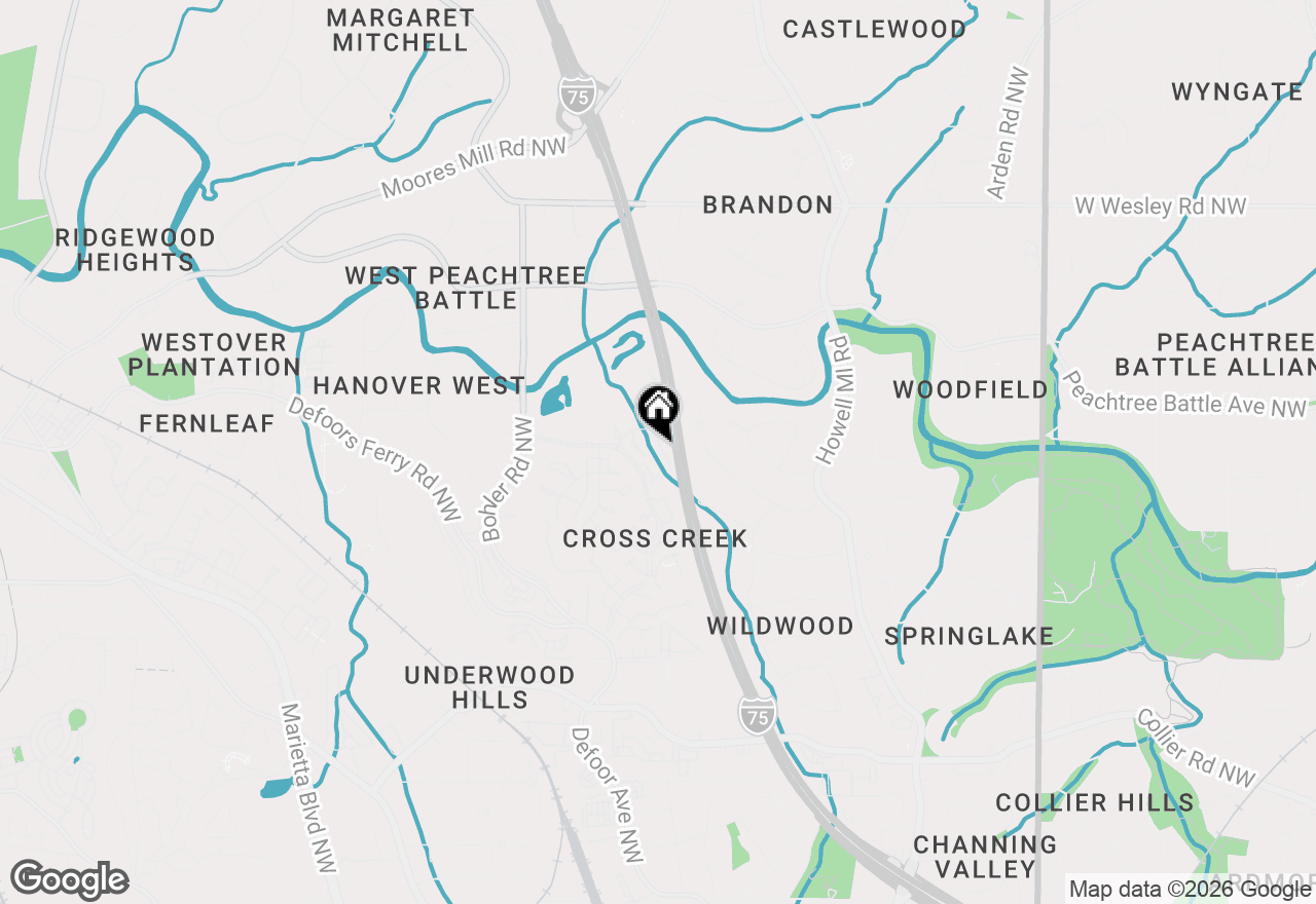Map of 32 Arpege Way Nw #32, Atlanta, GA 30327
