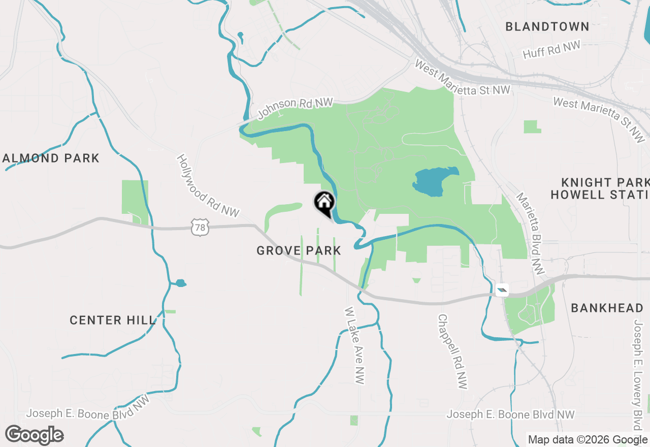 Map of 805 Gertrude Place Nw, Atlanta, GA 30318