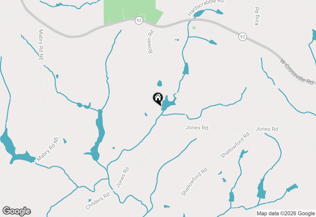Map of 1095 Stonegate Court, Roswell, GA 30075