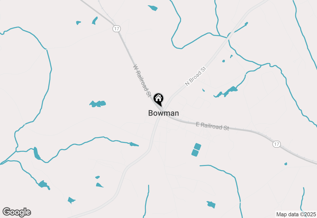 Map of 1 Public Square, Bowman, GA 30624