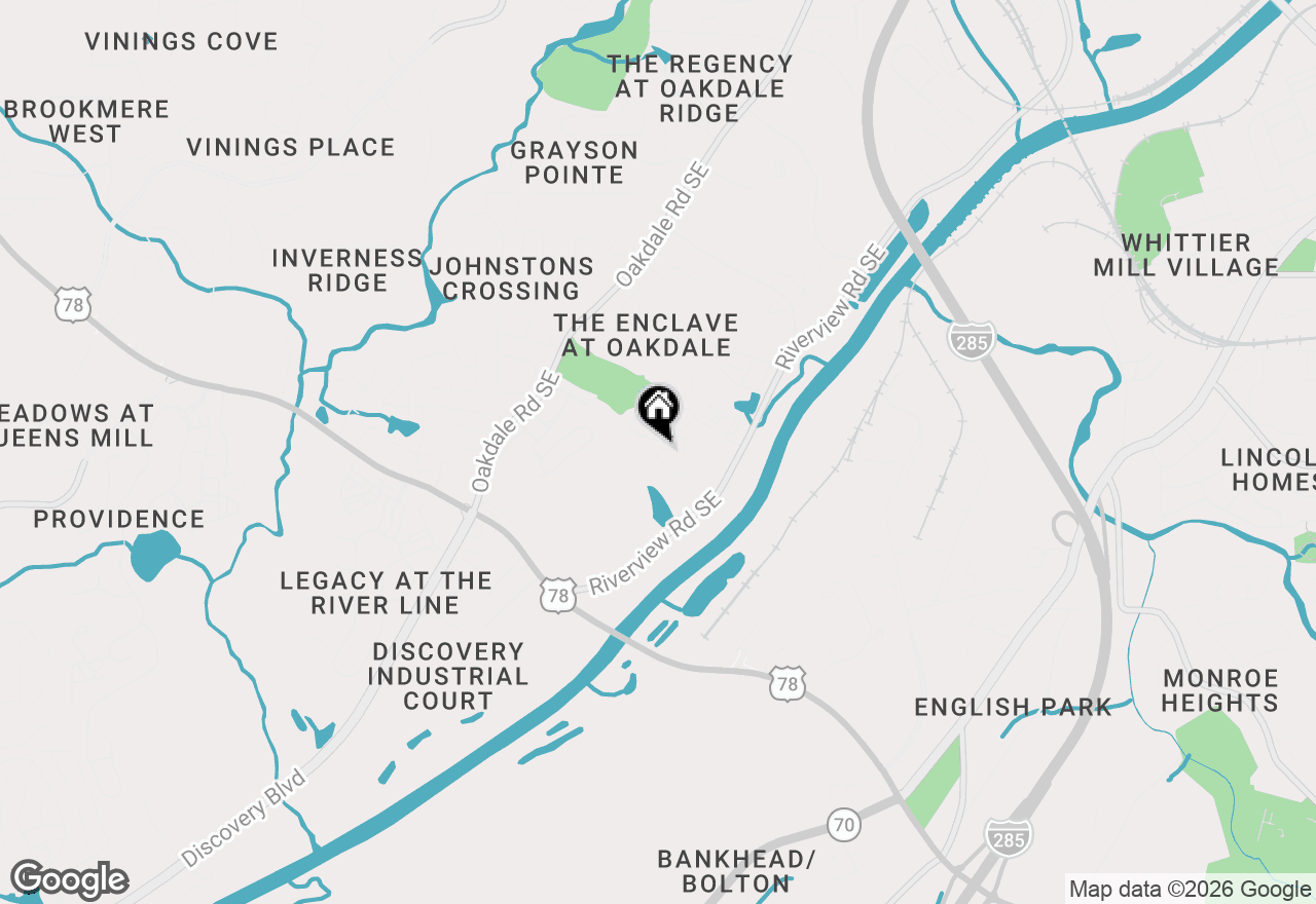 Map of 6208 Ocmulgee River Lane Se, Smyrna, GA 30126