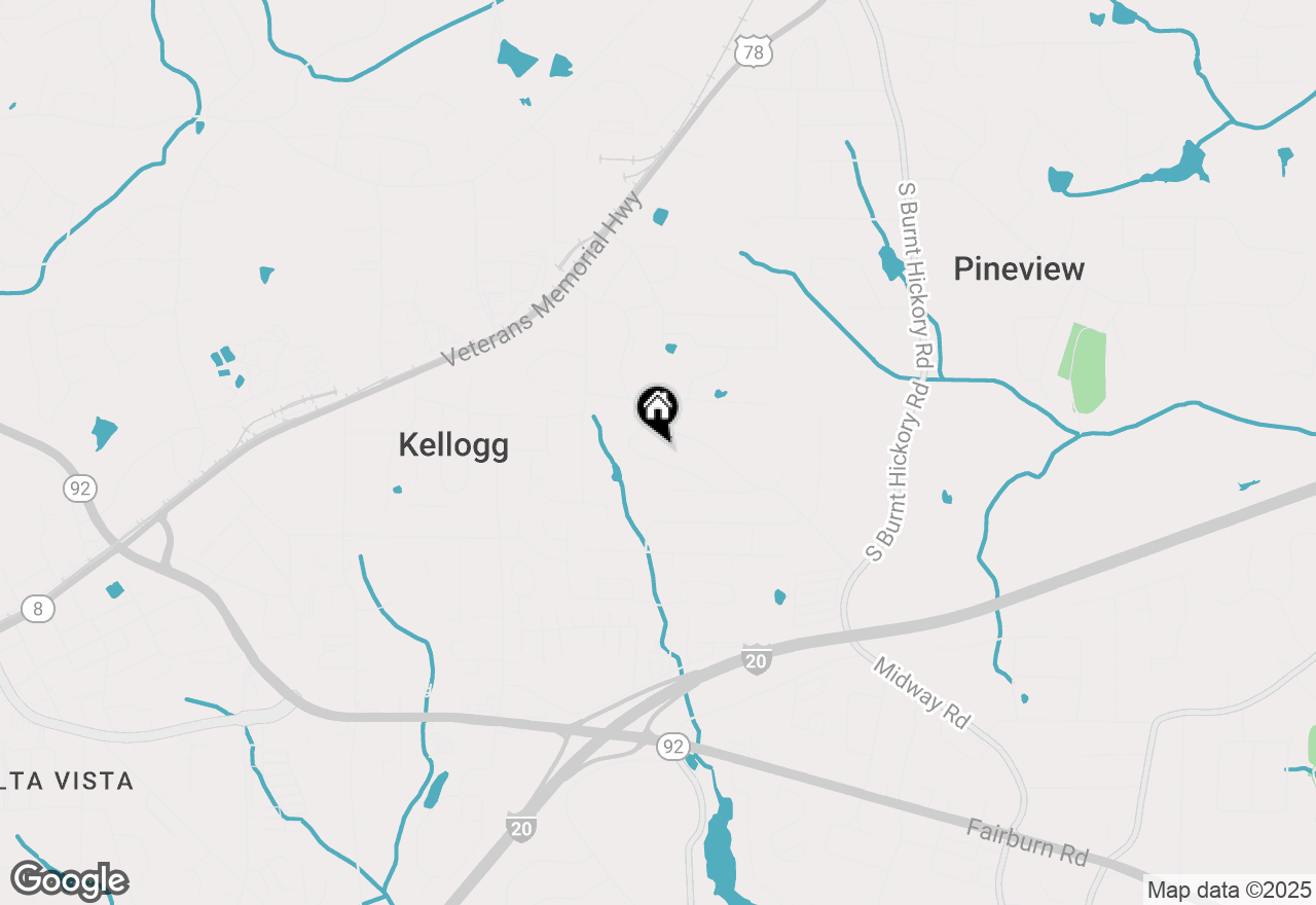 Map of 4340 W Linda Drive, Douglasville, GA 30134